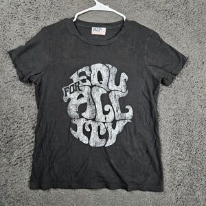 DAZEY LA Gray Graphic T Shirt Small Soul All City All Races Cotton‎ Top